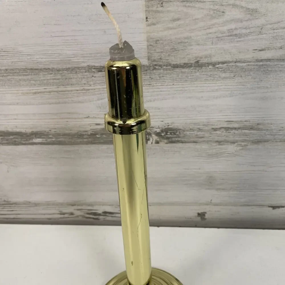 Vintage PartyLite Gaslight Lamp P0472 Candle Holder Brass - Picture 5 of 8